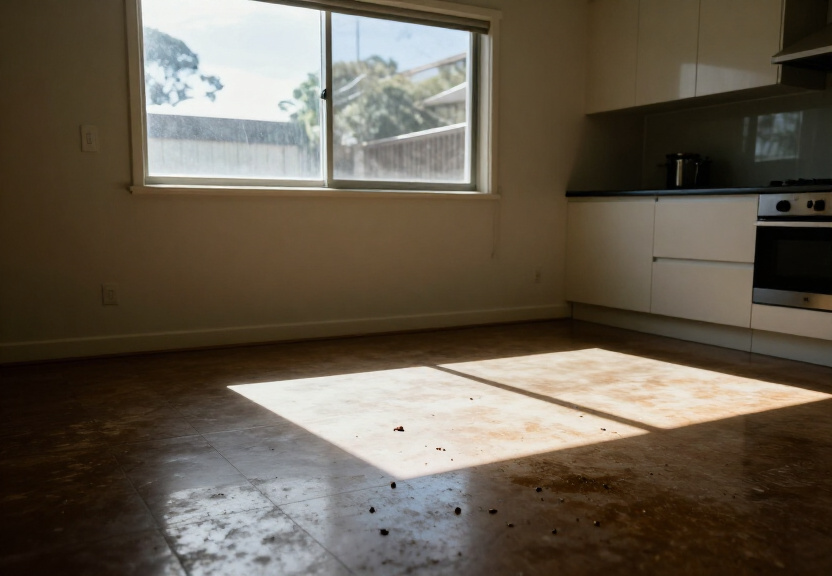 Cockroach infestation in a Werrington kitchen before treatment